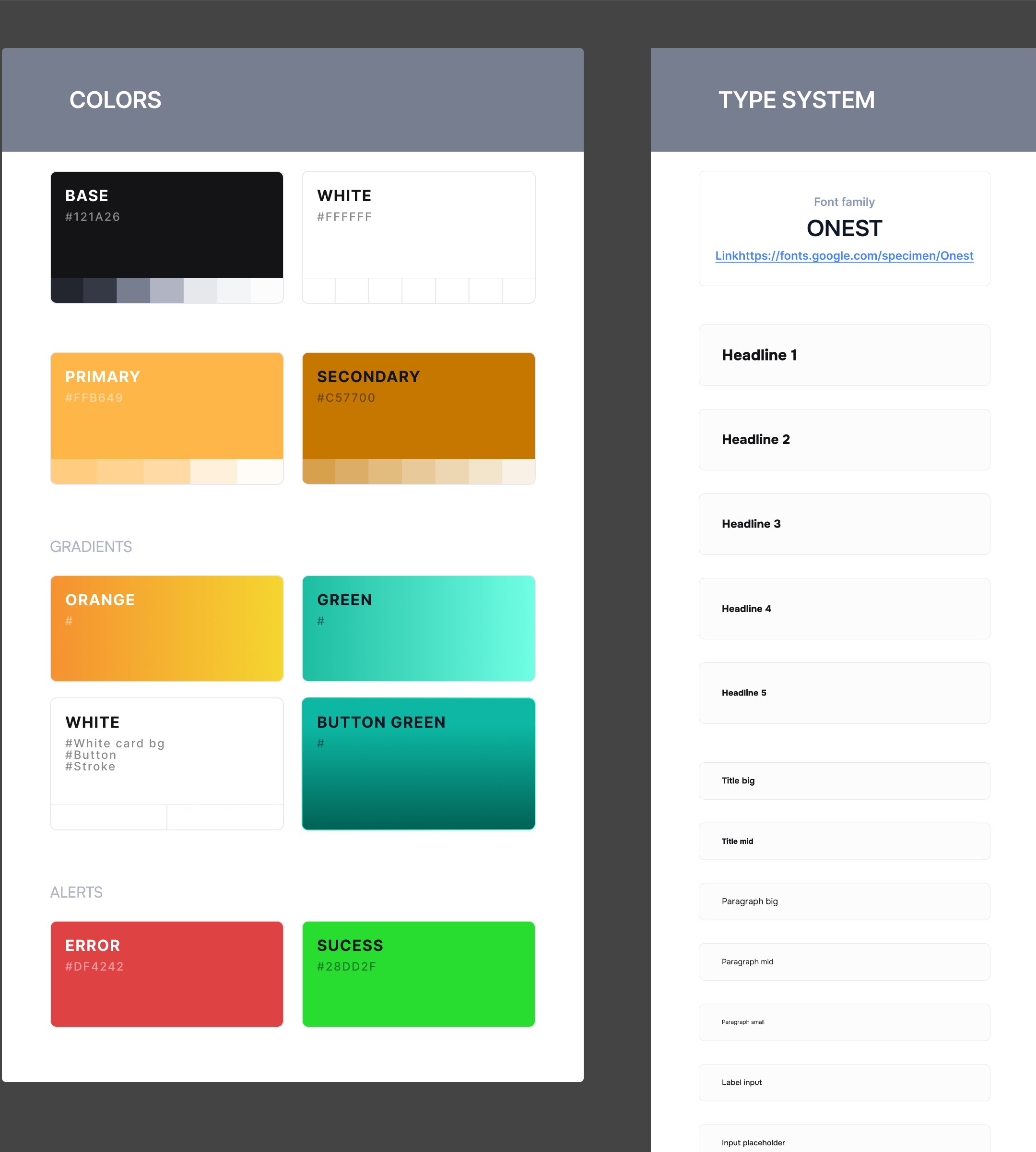 Design system do app novo da Suprema: cores, gradientes e type system